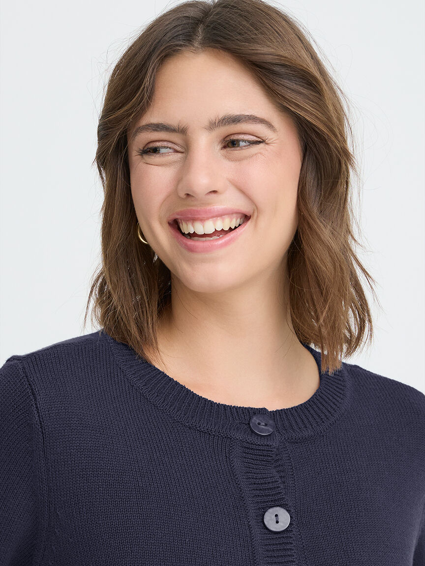 Knit Button-Up Cardigan