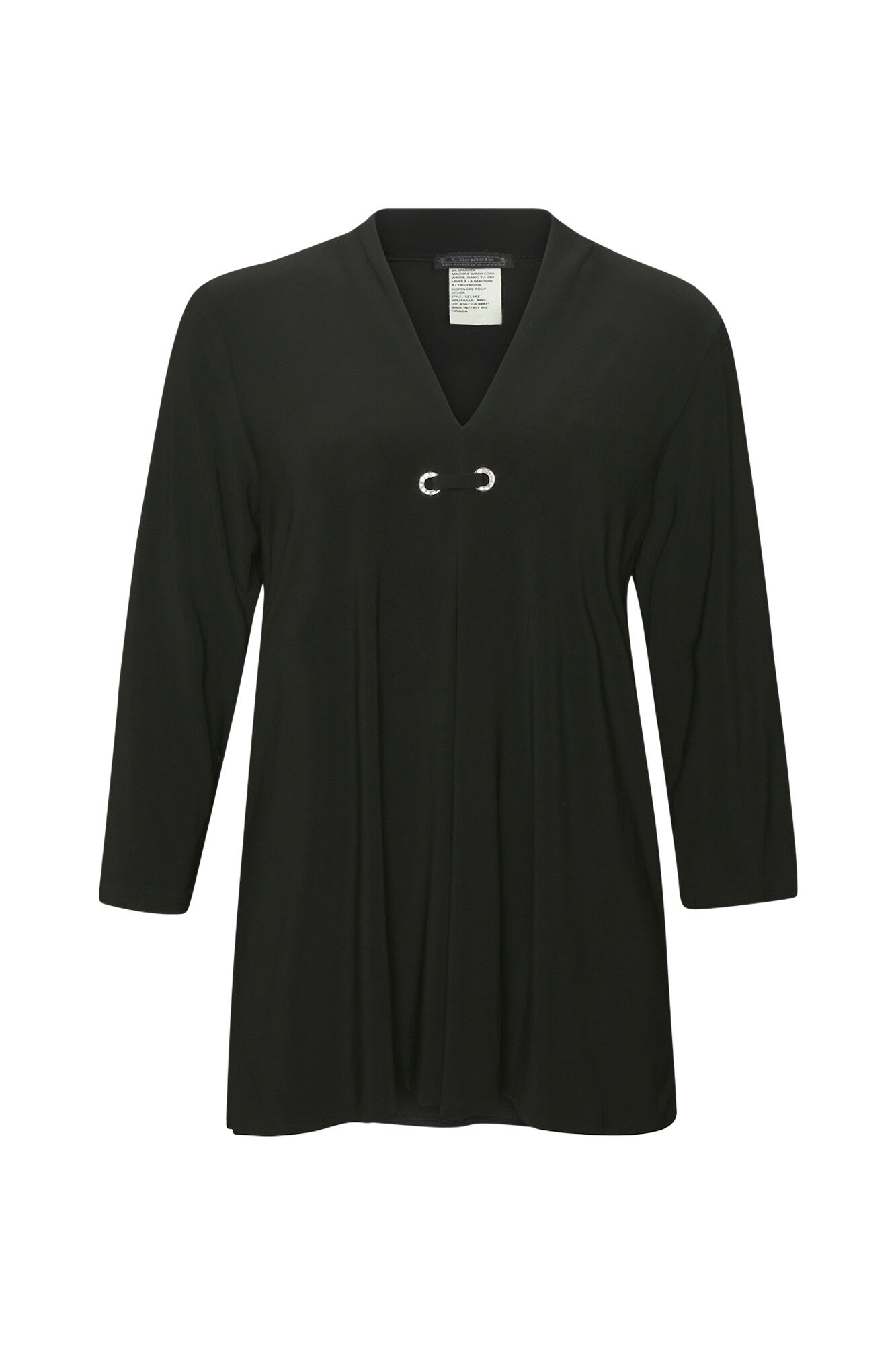 Grommet 3/4 Sleeve Top Image 1