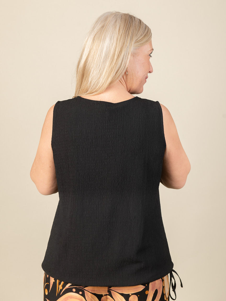 Sleeveless Textured Top Image 2