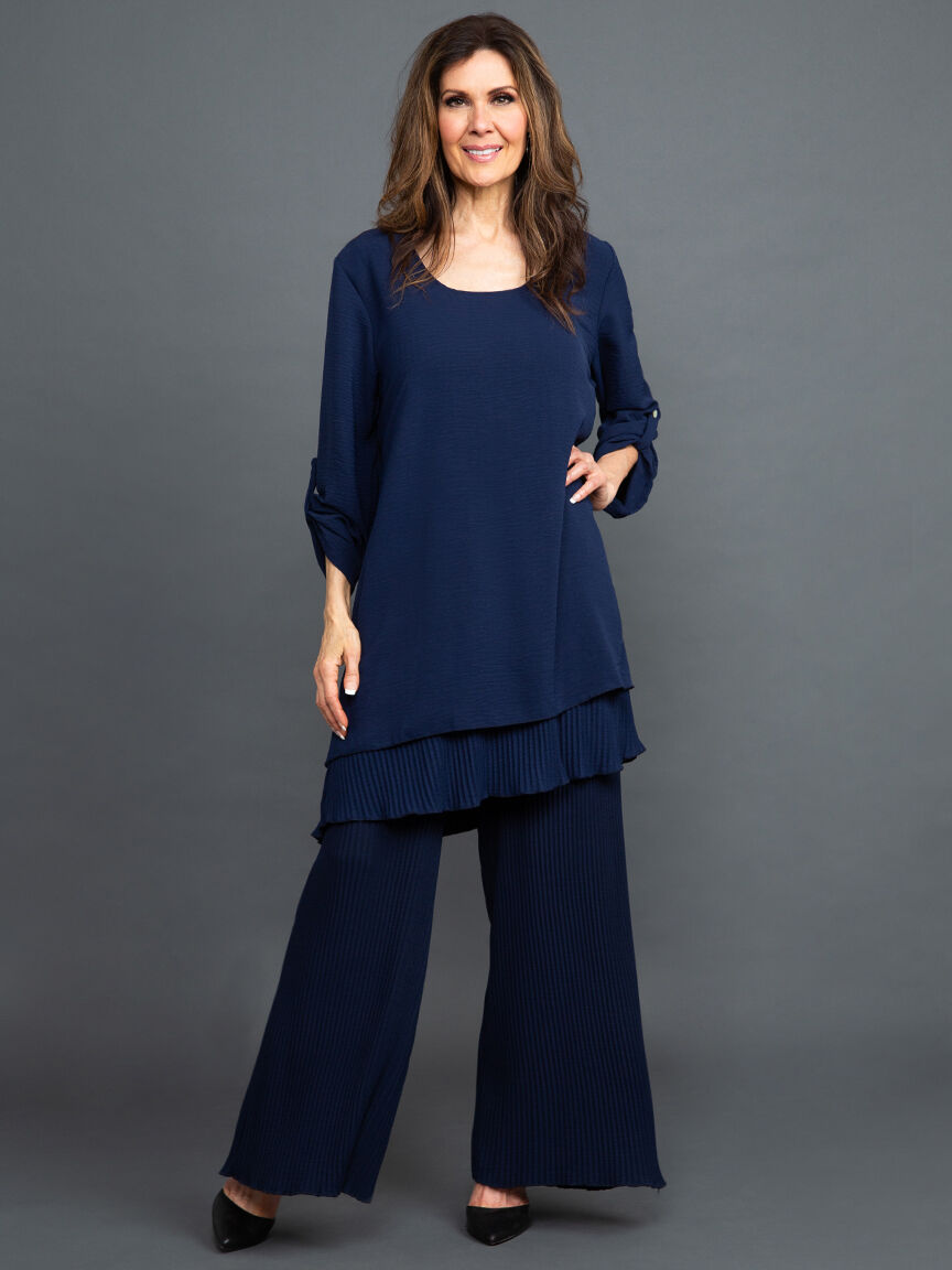 Pull-On Plisse Pants