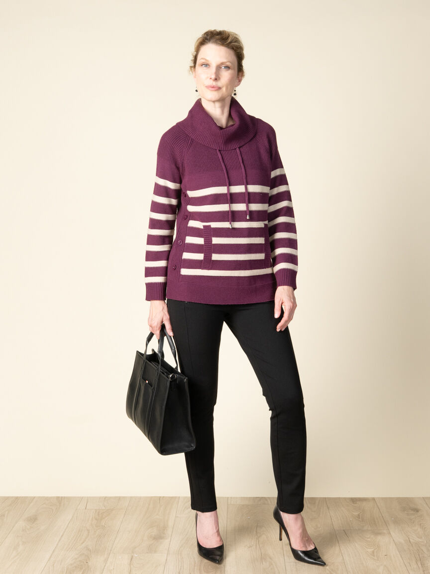 Long Sleeve Cowl Neck Sweater