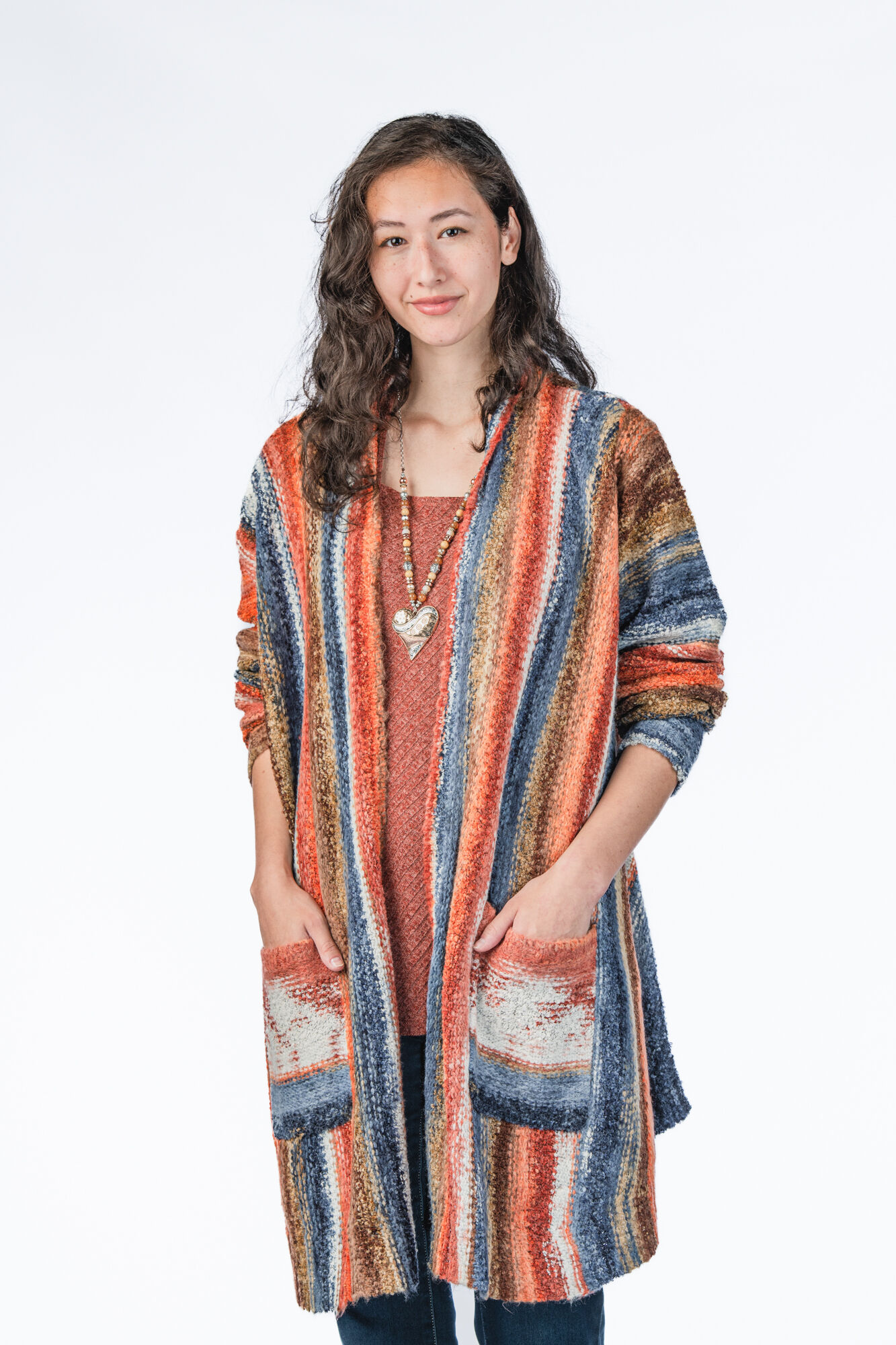 Colorful Flowy Maxi Cardigan  Image 1