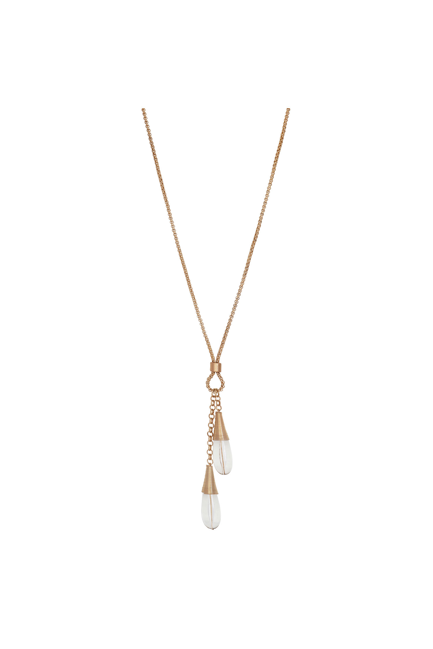 Double Pendant Jadore Necklace  Image 2