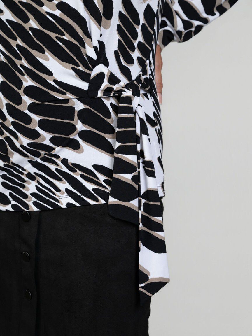 Long Sleeve Tie Detail Top