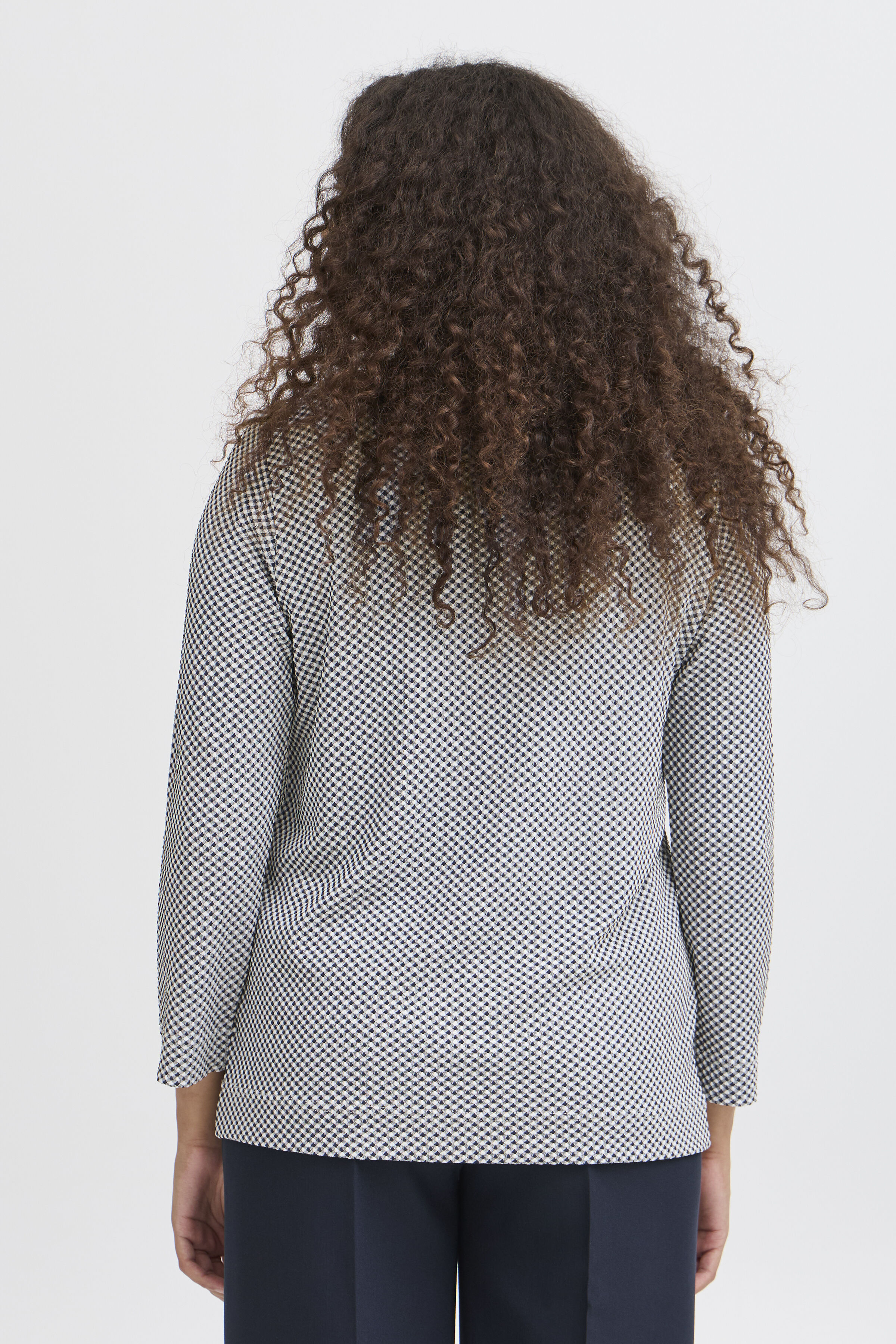 &frac34; Sleeve Crew Neck Top  Image 2