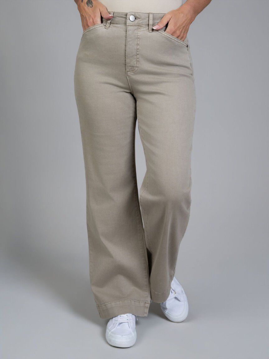 Wide Leg 5-Pocket Pants