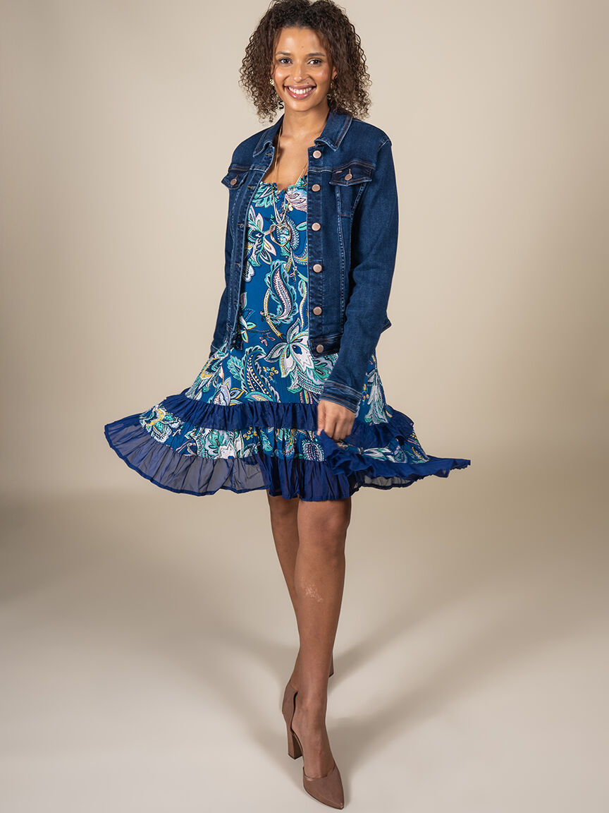 Sleeveless Ruffle Dress  Image 1