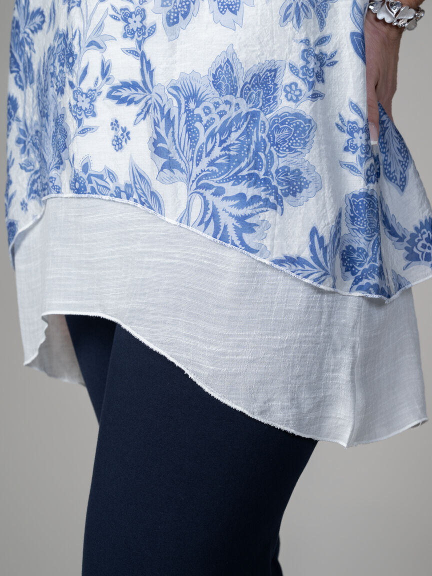 3/4 Sleeve Tunic Overlay