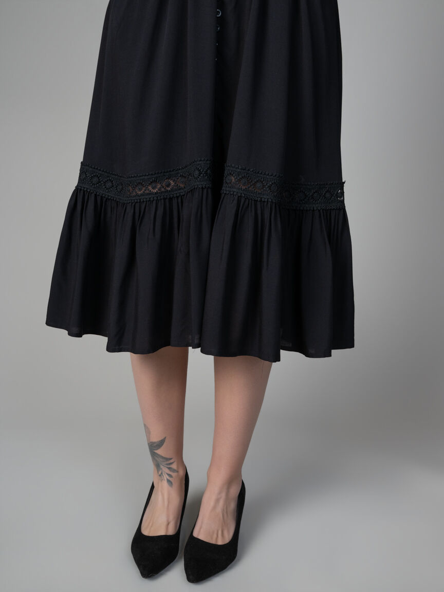 Short Sleeve Midi Dress