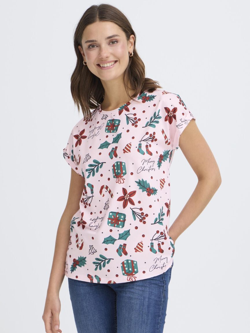 Boxy Fit Short Sleeve Top