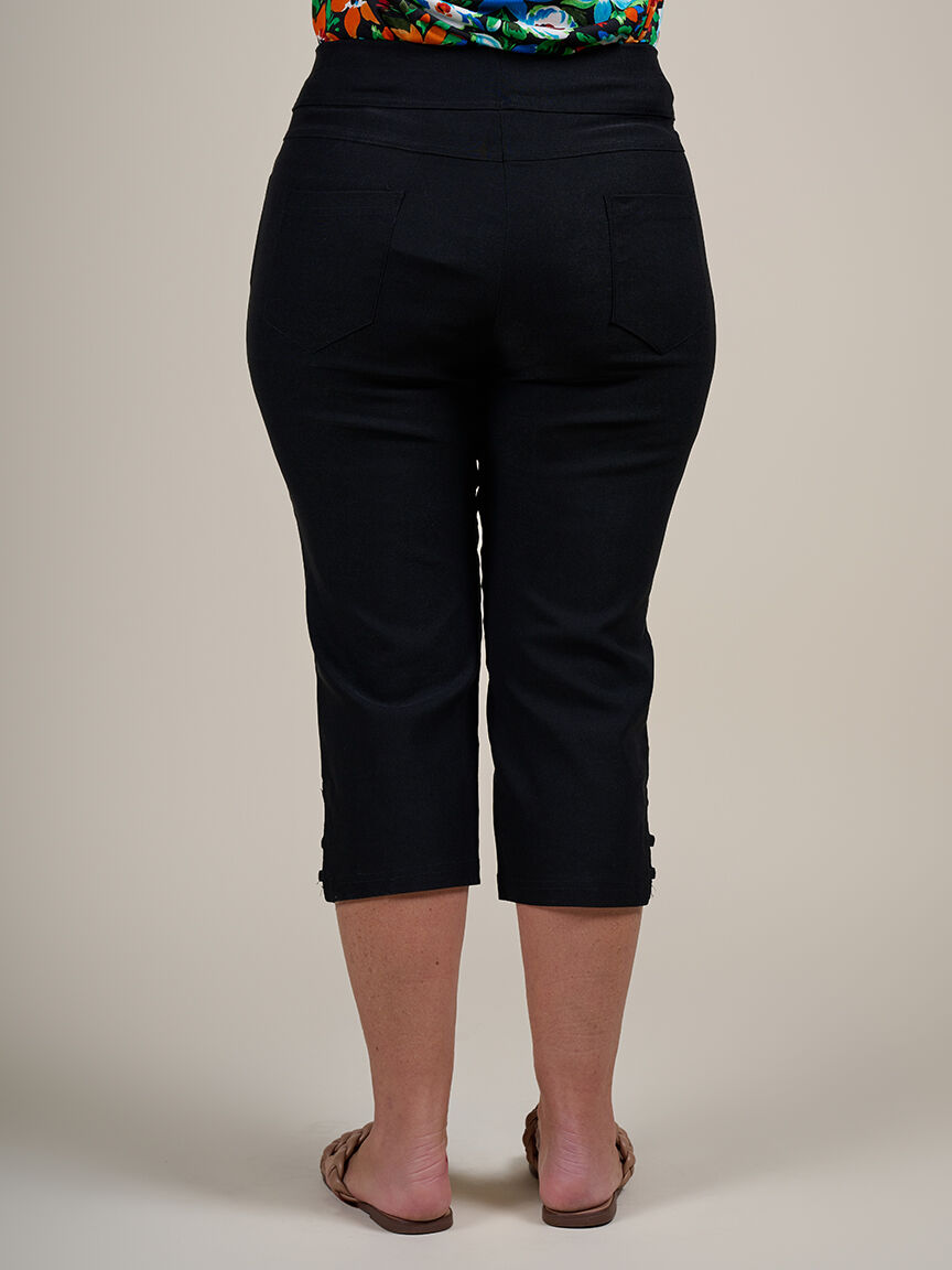 Pull On Capri with Cutouts  Image 2