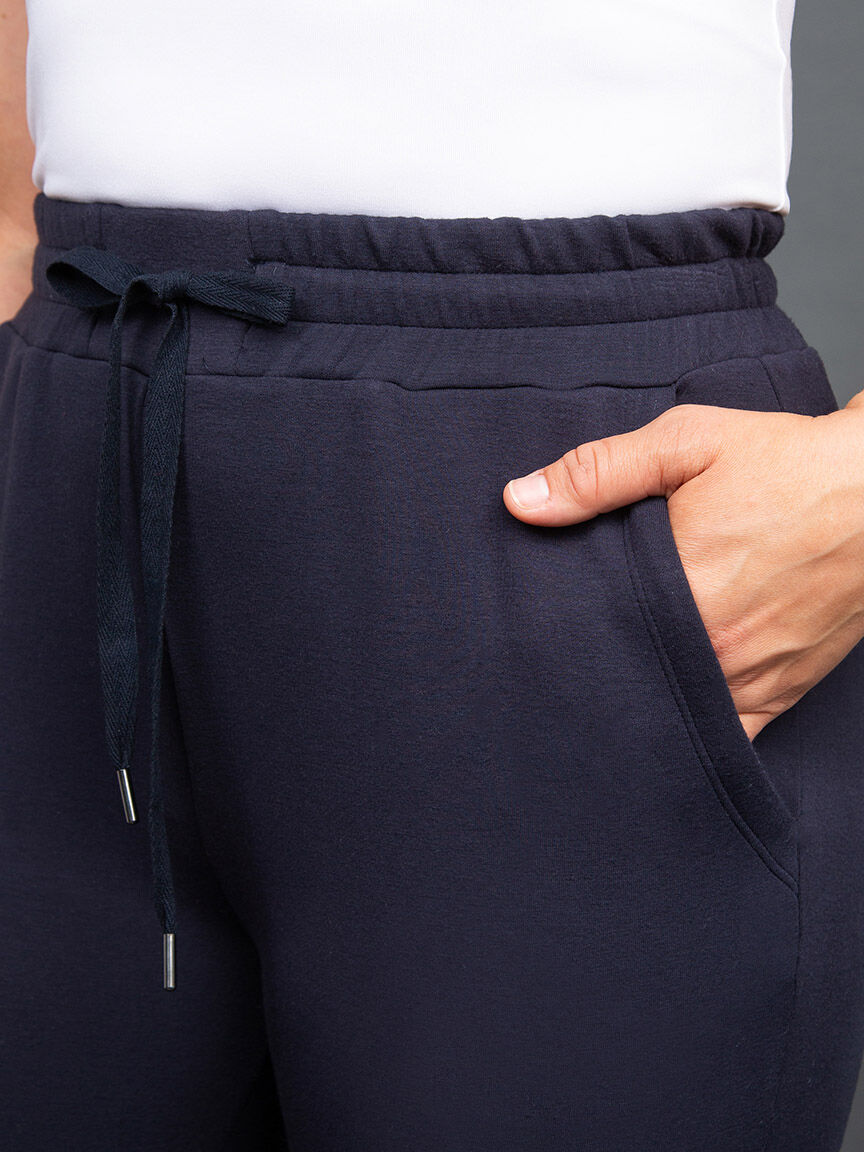 Scuba Pull-On Ankle Pants w/ Side Slits Image 5