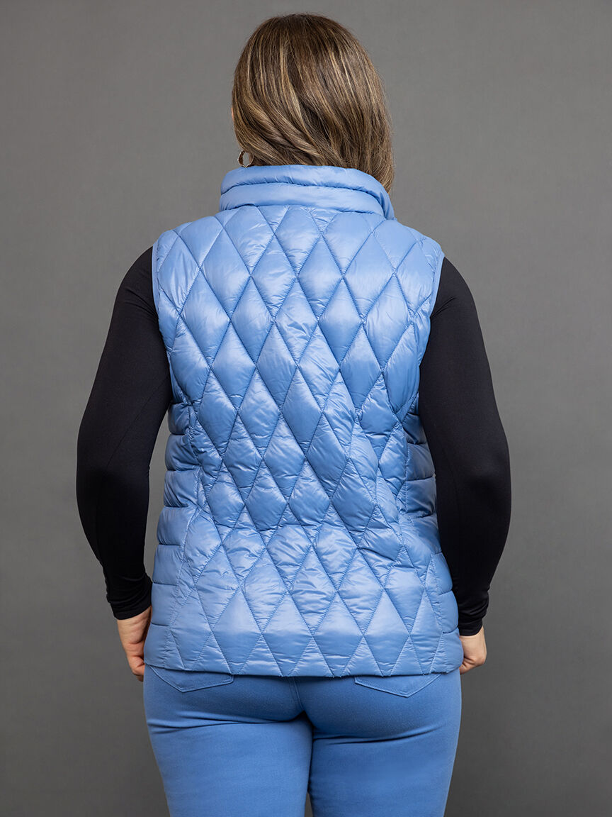 Diamond Quilted Puffer Vest 