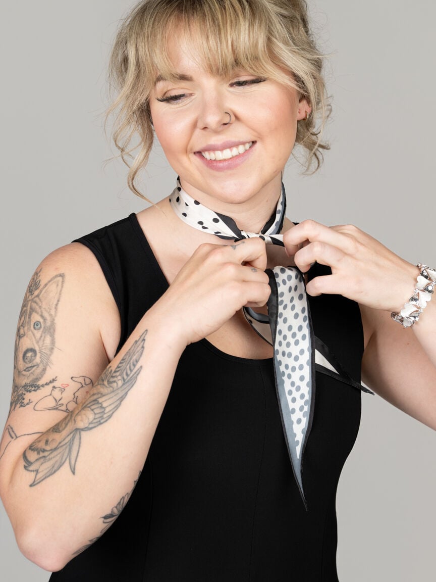 Polka Dot Neck Scarf