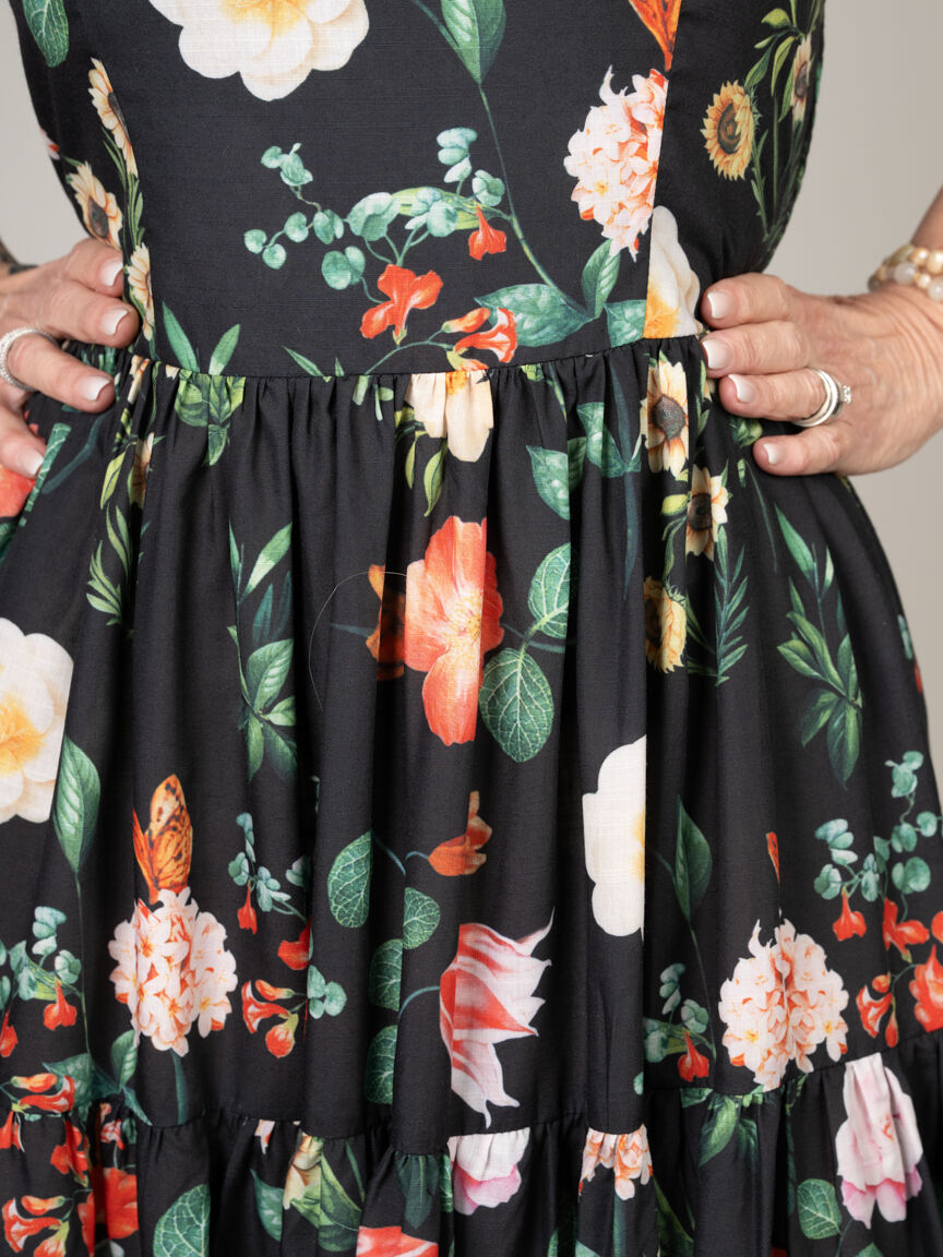 Sleeveless Tiered Summer Maxi Dress