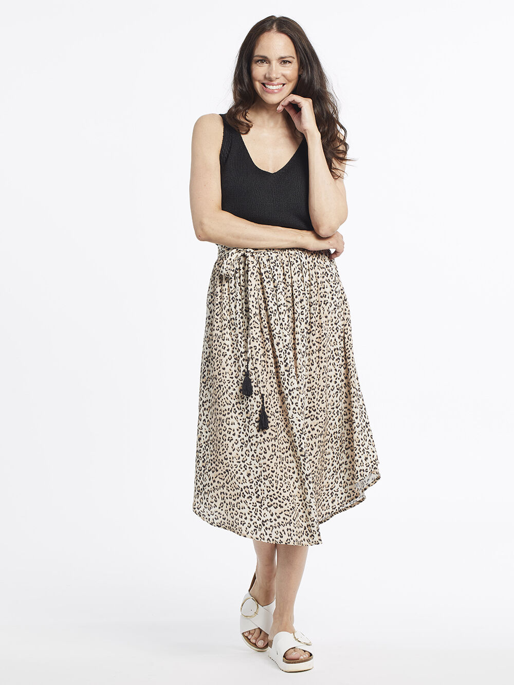 Leopard Tassel Skirt Image 1