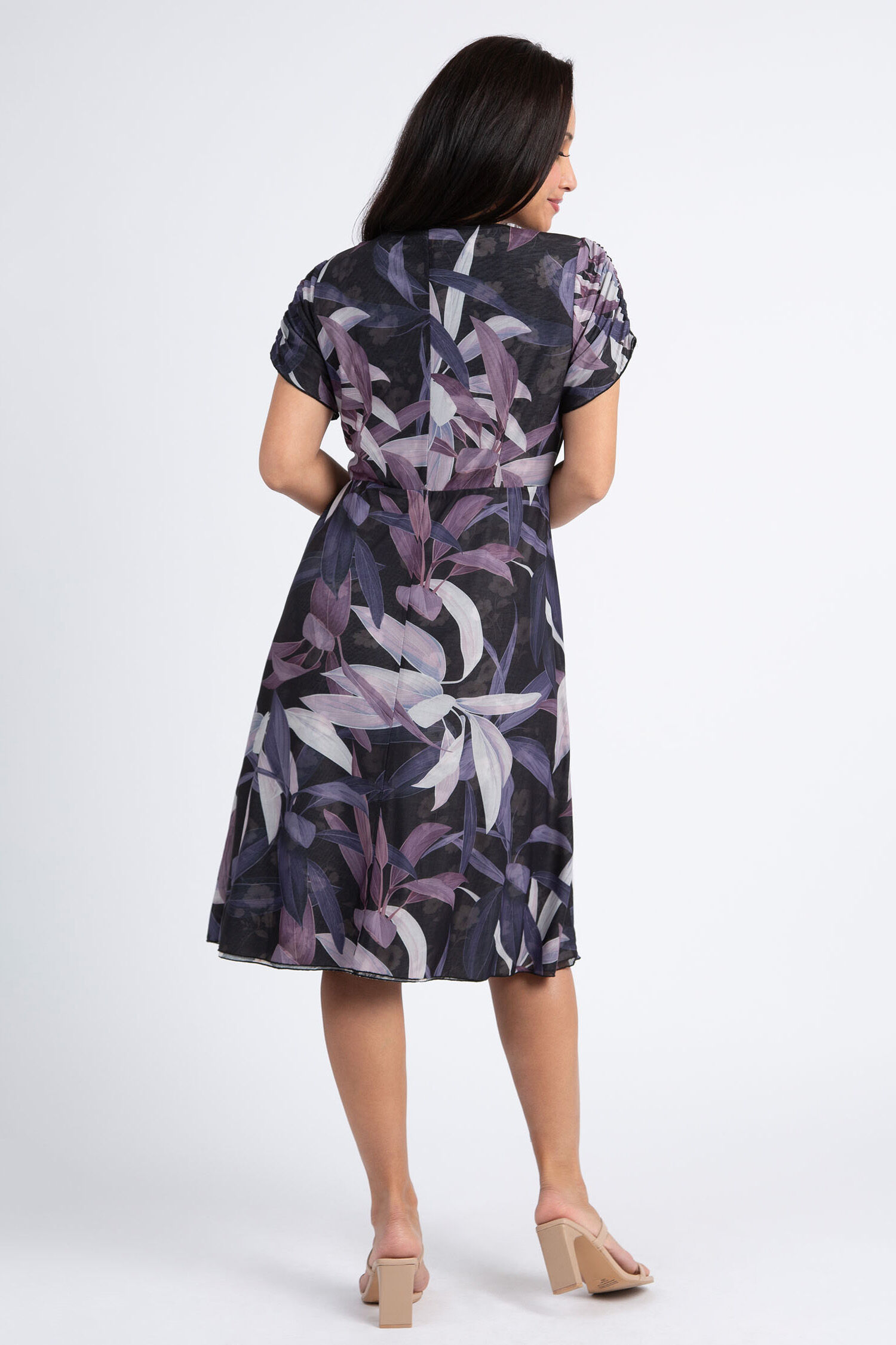 Reversible Short Sleeve Floral Dress Image 3