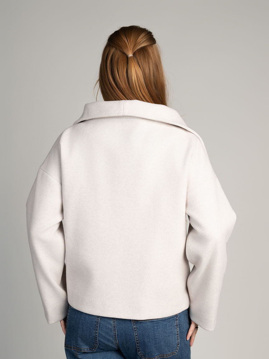 Sleek Funnel Neck Coat