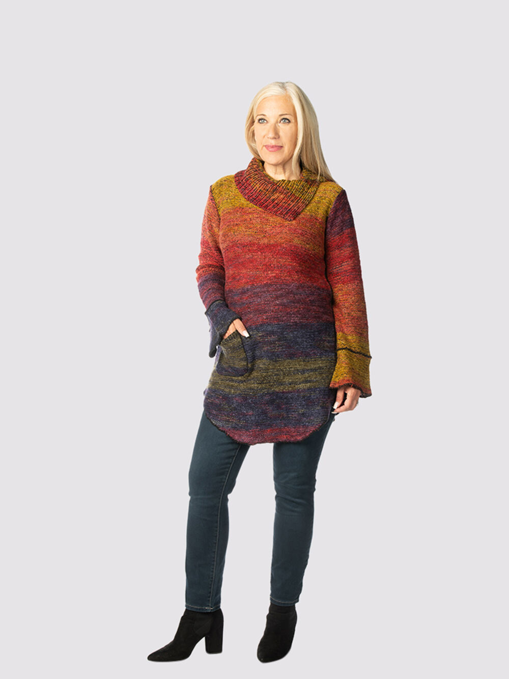 Space-Dye Groove Sweater Image 2