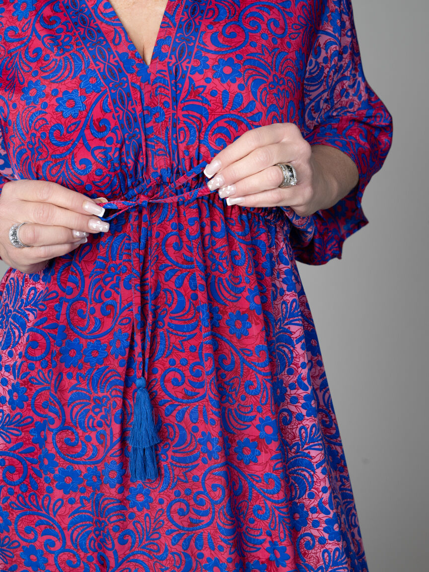 Short Sleeve Satin Maxi Dress