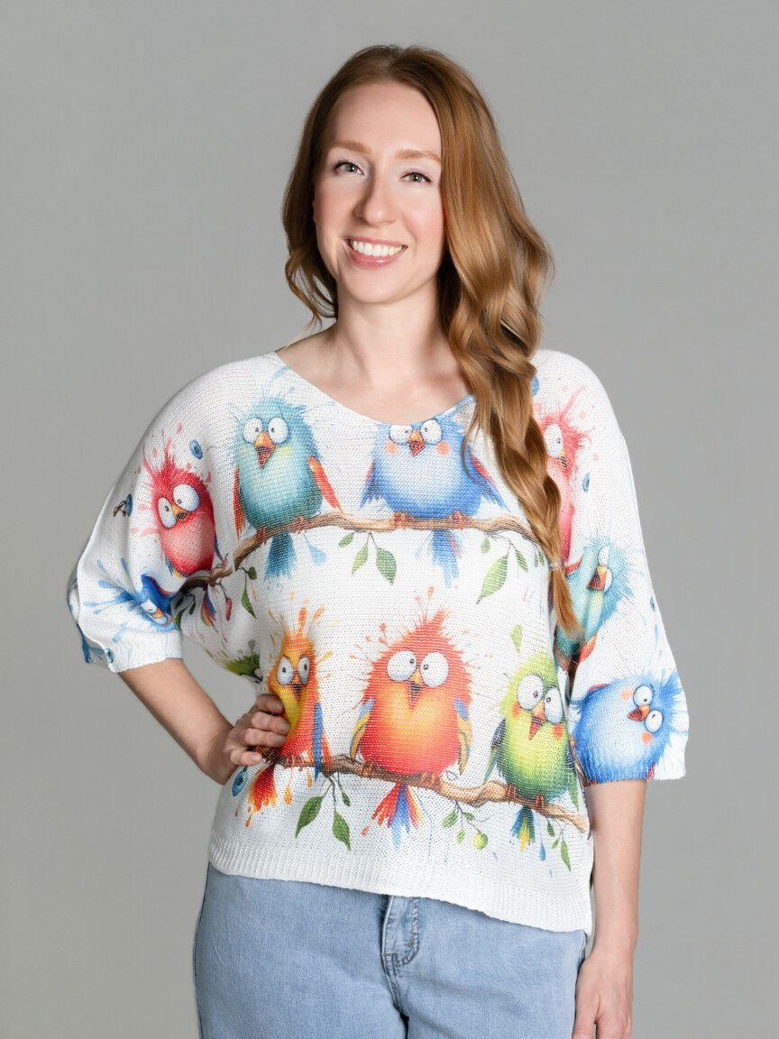 Dolman Sleeve Knit Top