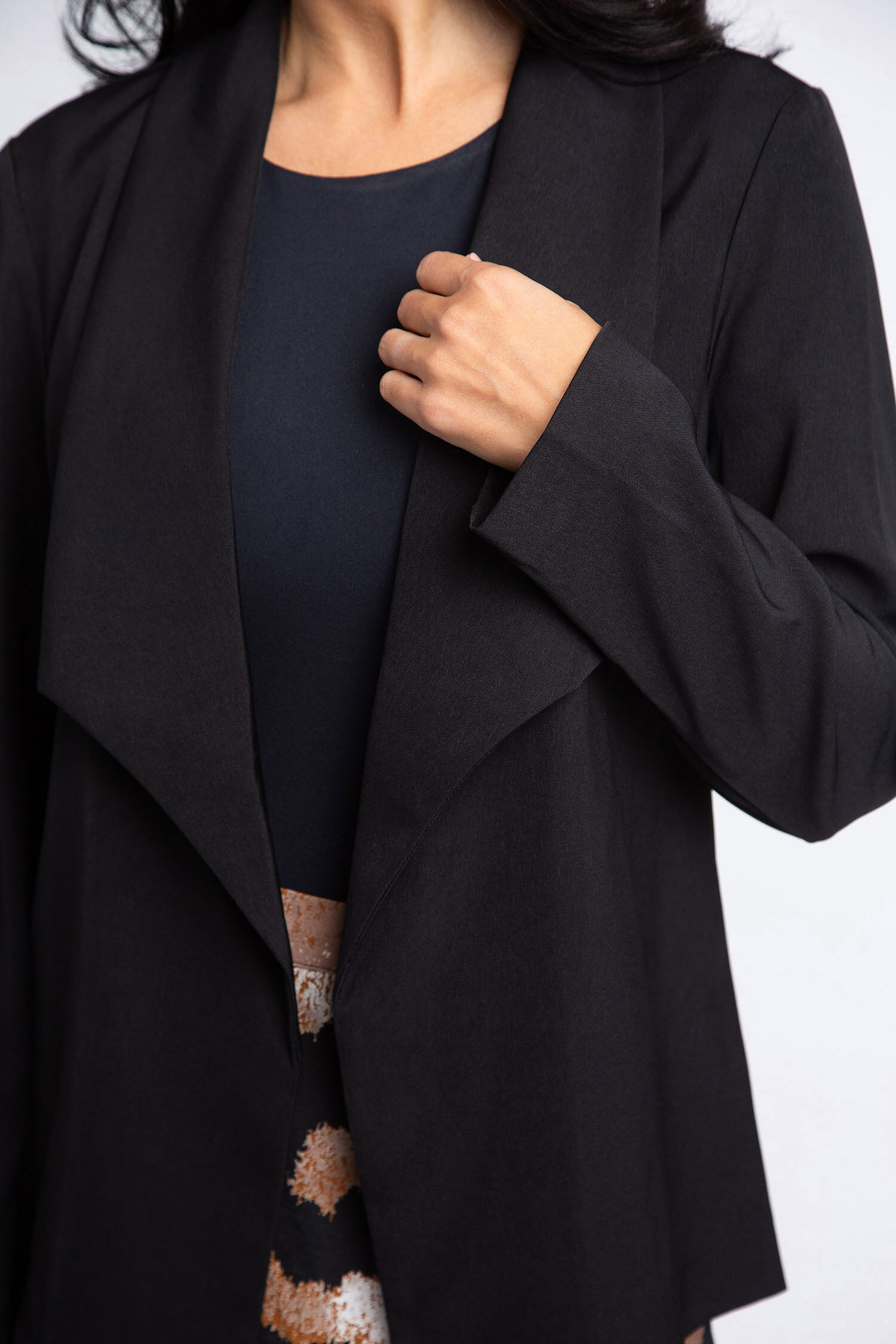 Drape Neck Blazer Image 5