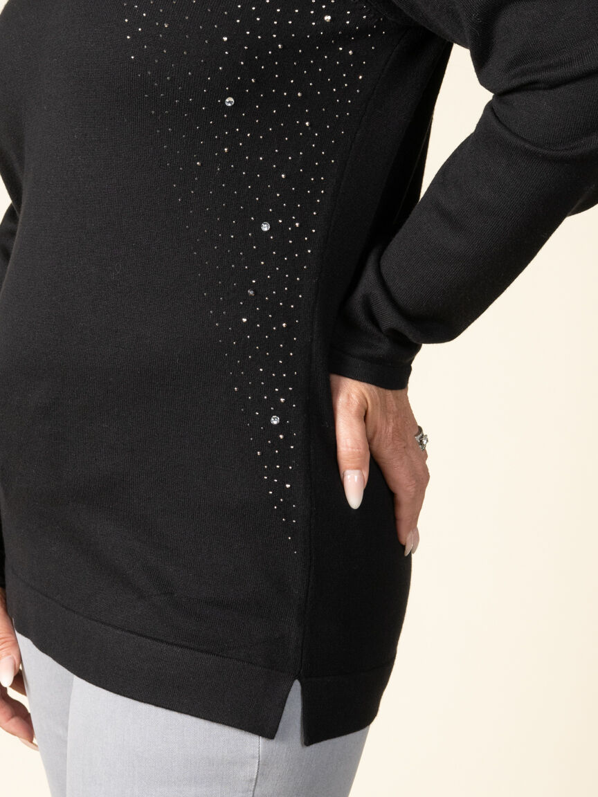 Long Sleeve Top with Bling