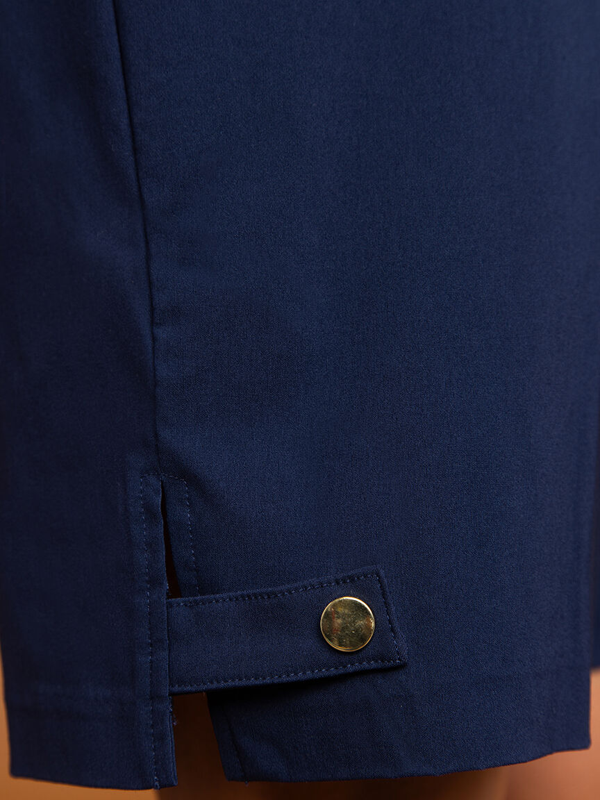 Solid bengaline shorts Image 5