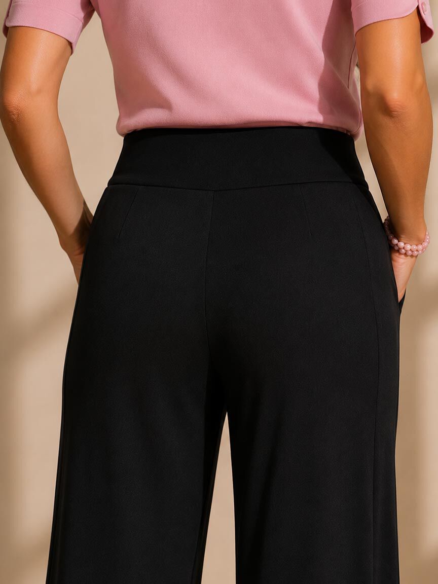 Flowy Wide Leg Pull-On Pants