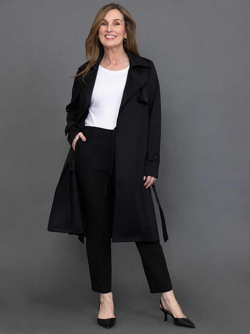 Straight Leg Pull On Ankle Pant