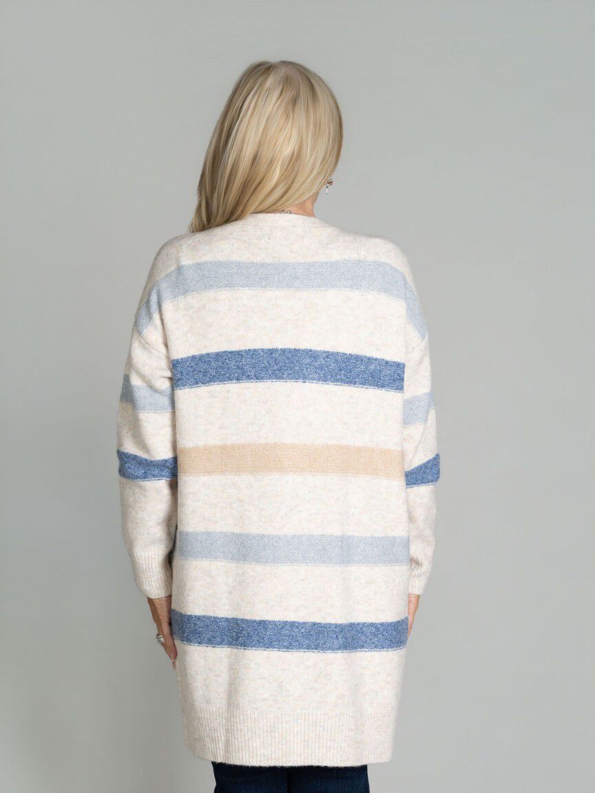 Long Open Front Cardigan