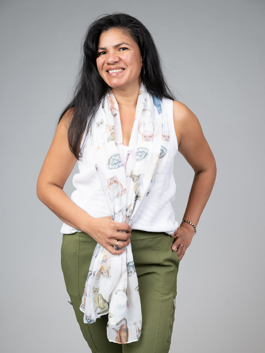 Lightweight Mixed Cat Print Scarf