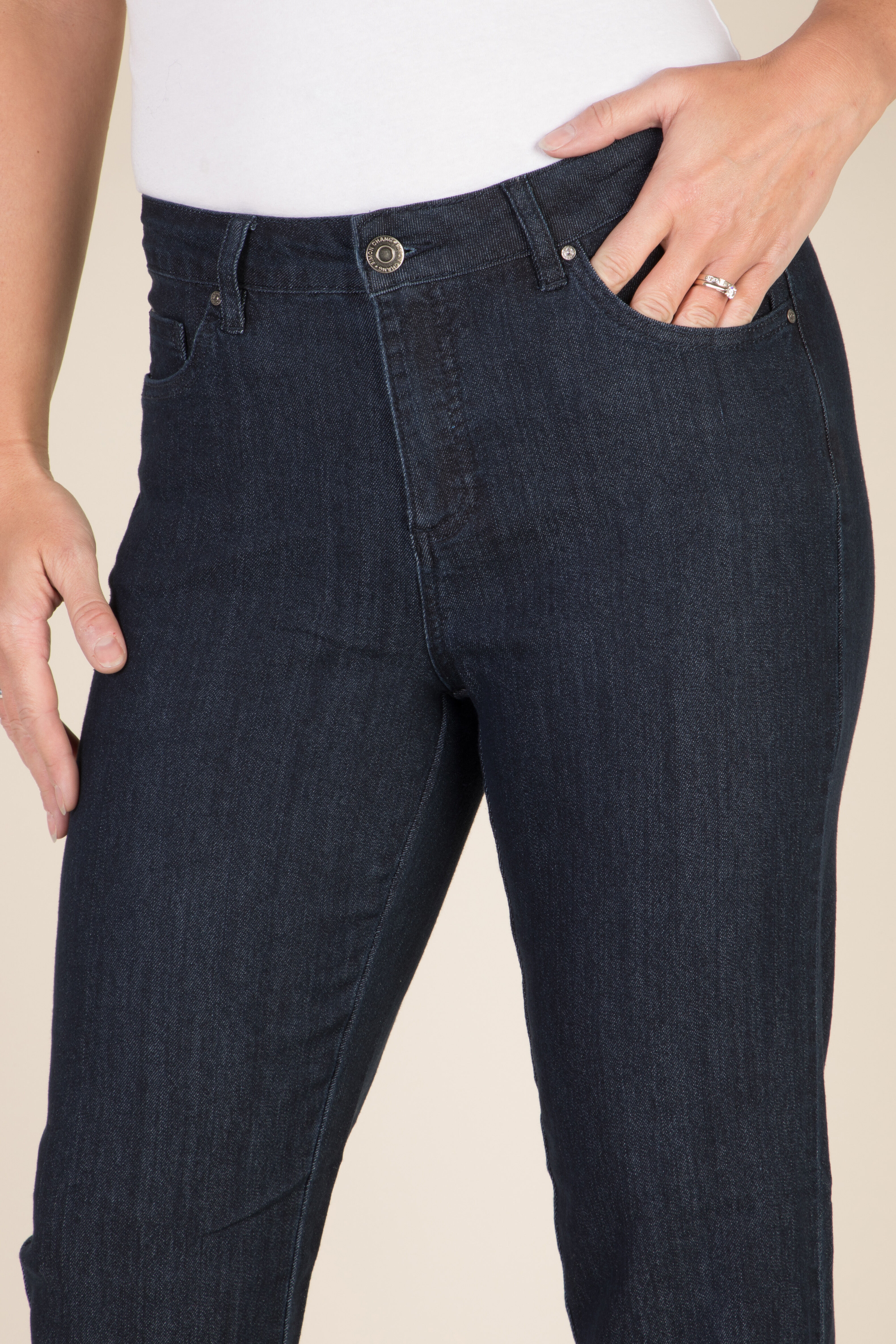 Simon Chang Denim Jean Petite Image 2