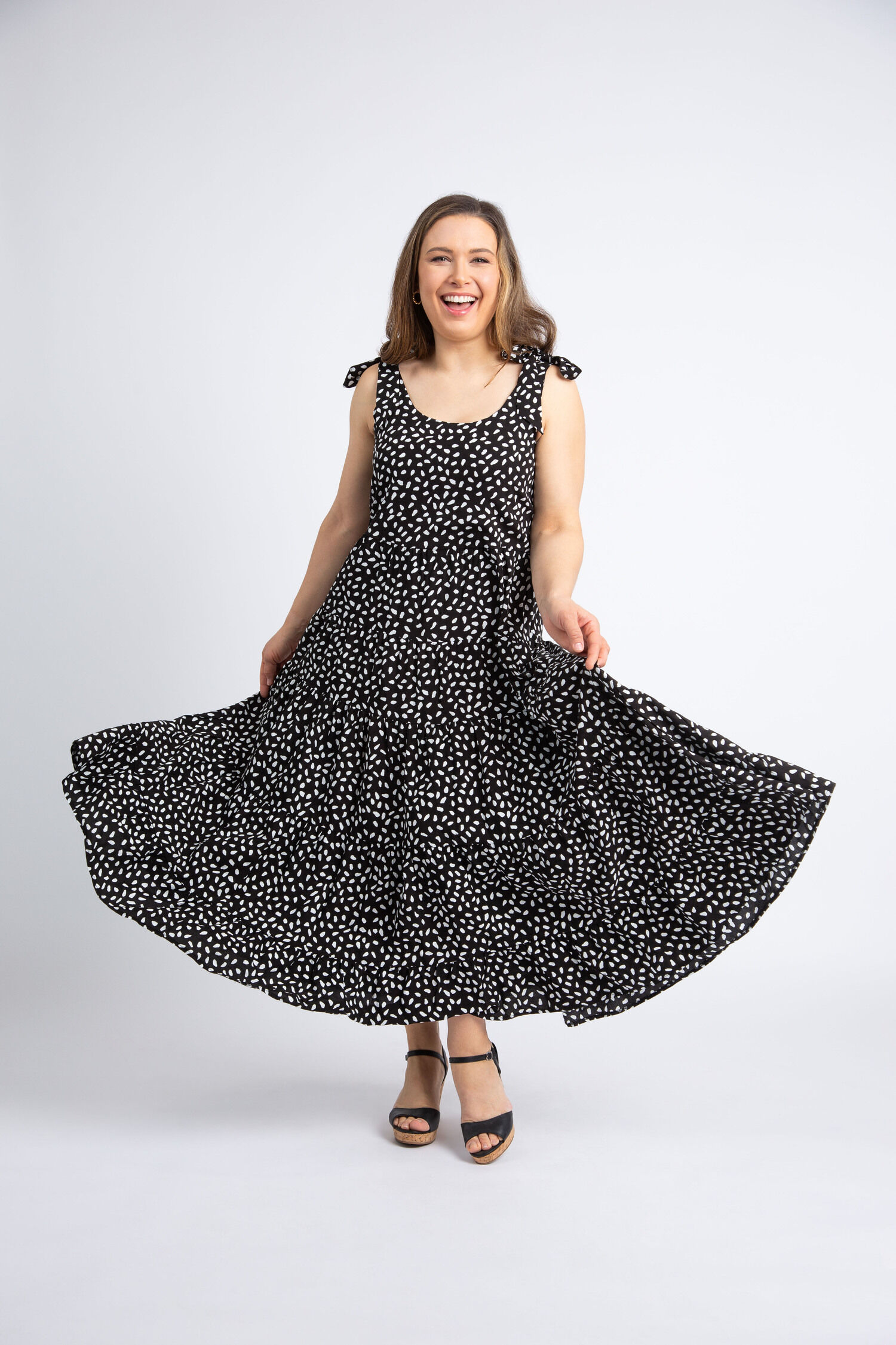 Ditsy Dot Maxi Dress Image 1