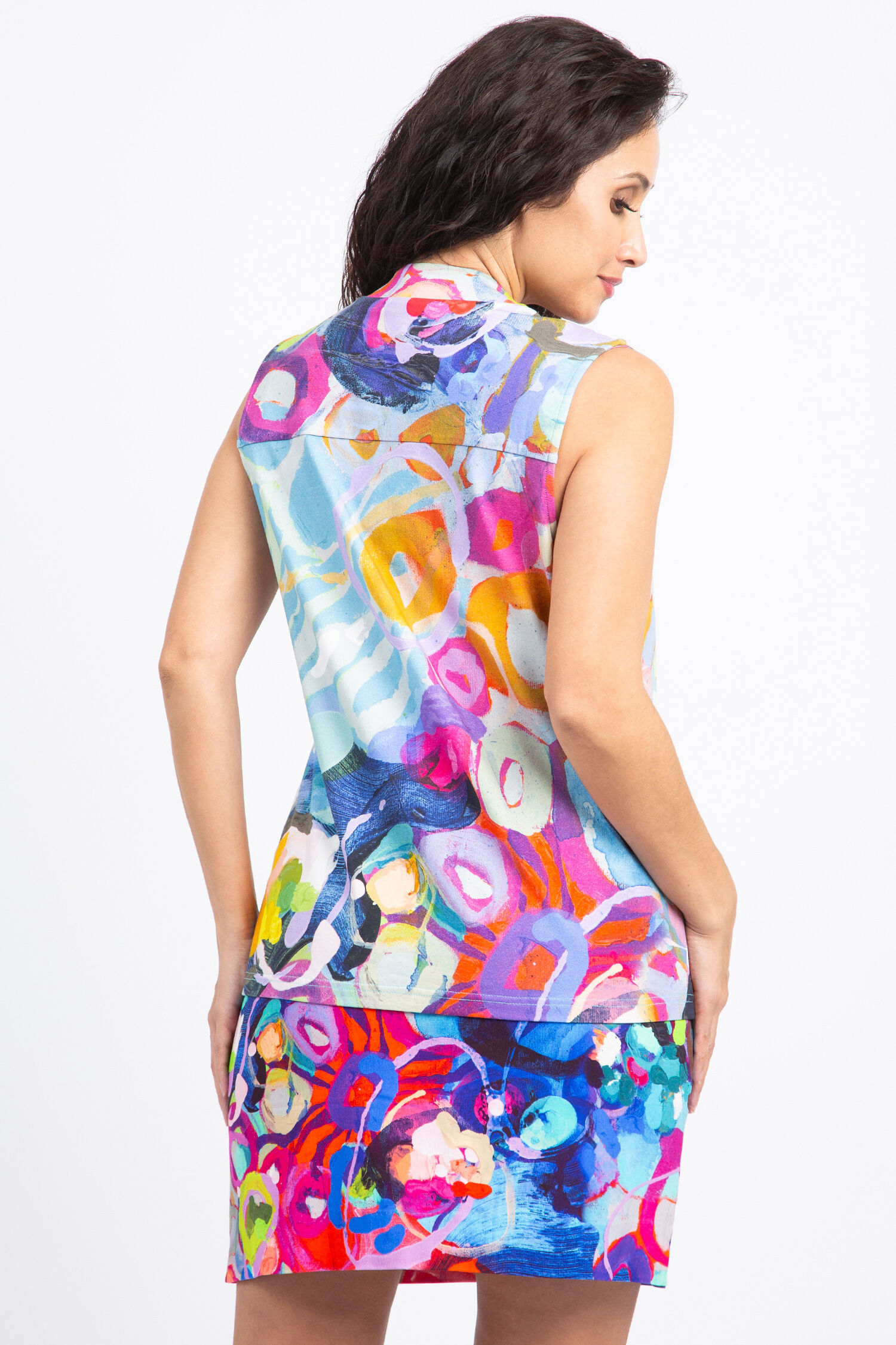 Abstract Art Sleeveless Top Image 4