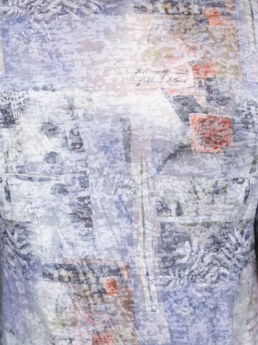 3/4 Sleeve Wrinkled Top