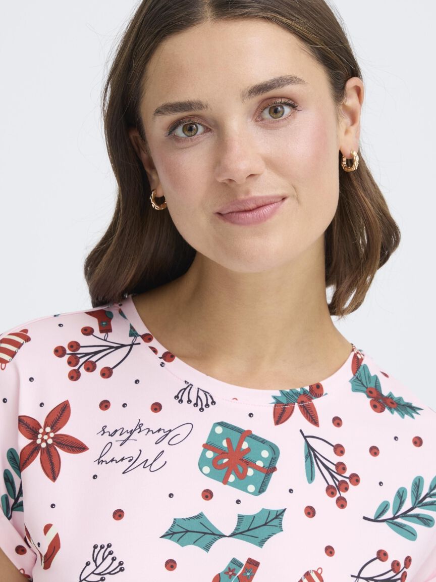 Boxy Fit Short Sleeve Top