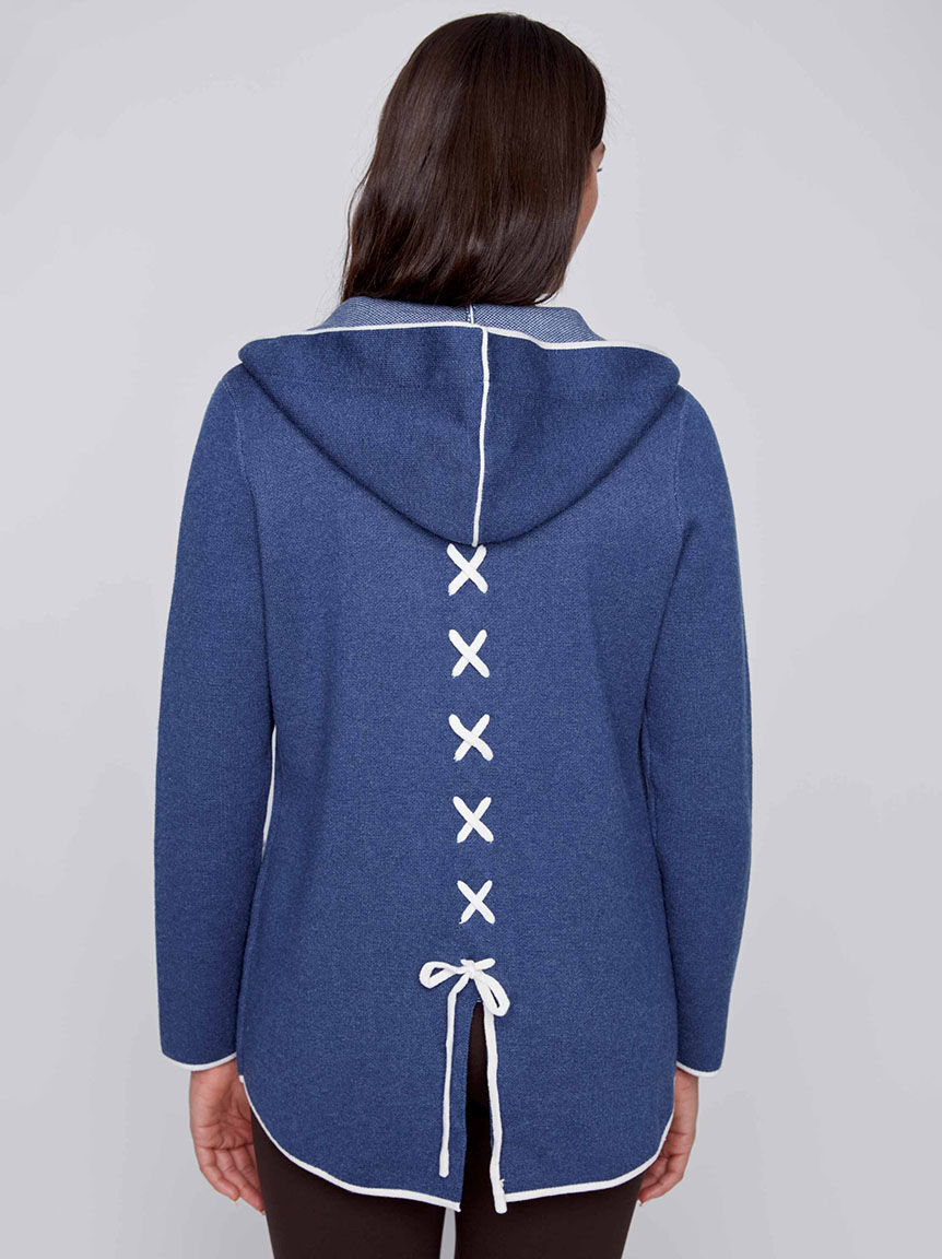 Hooded Snap-Up Jacket Image 3