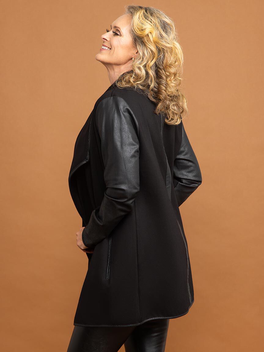 Mixed Texture Jacket Image 3