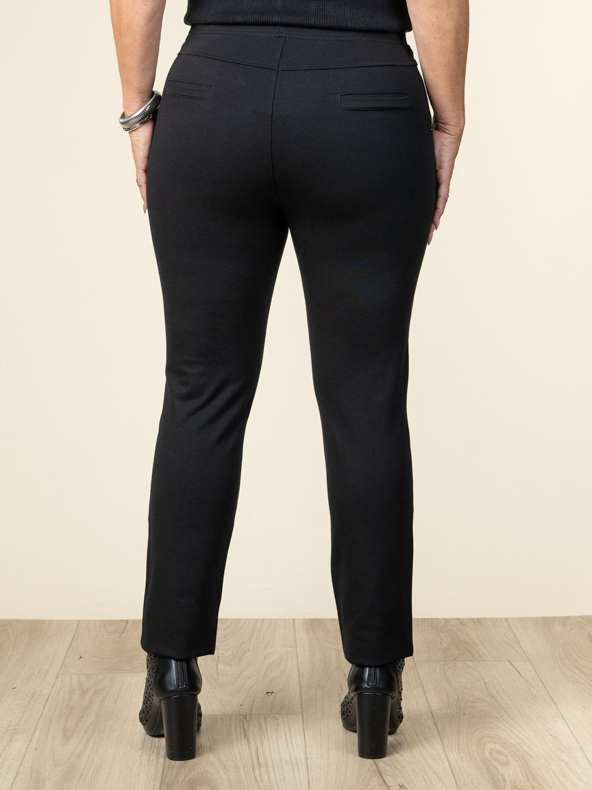 Straight Leg Pull On Pants