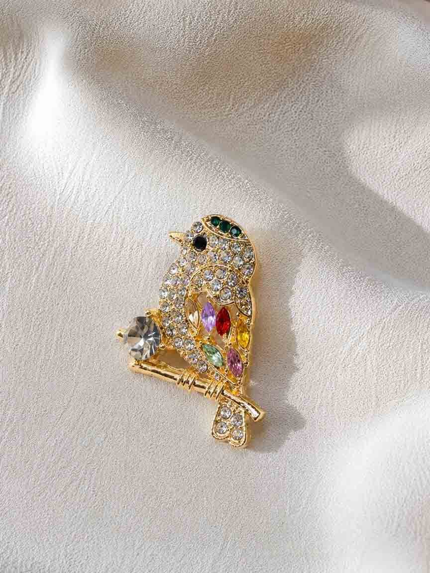 Sparkling Bird Pin