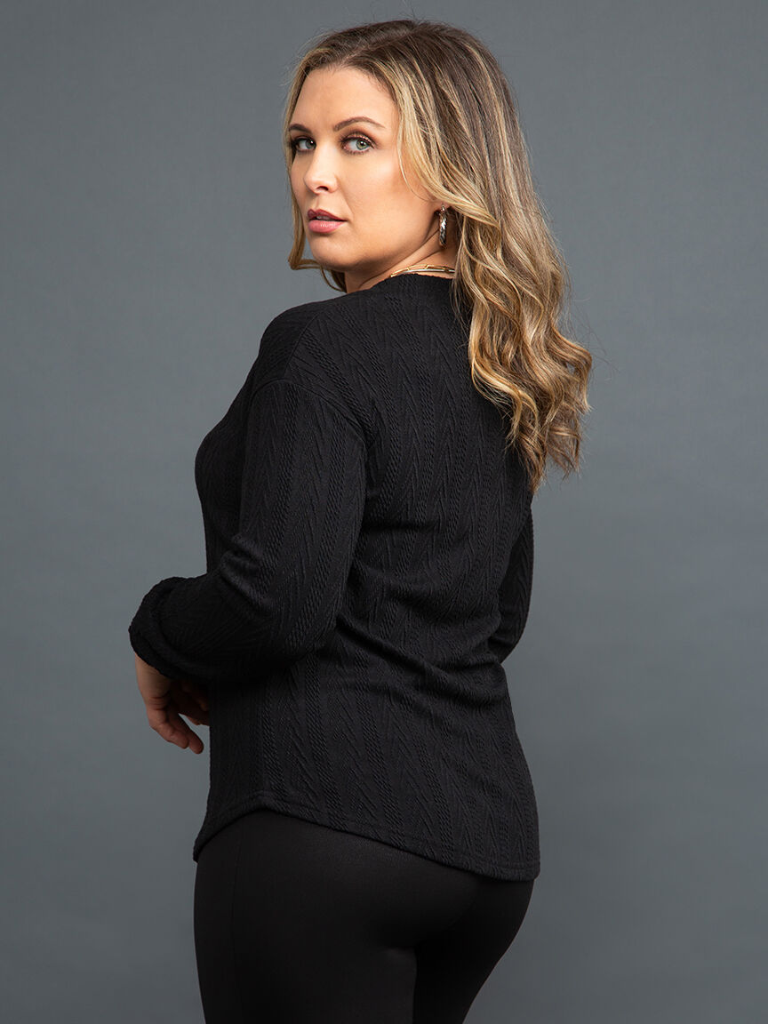 Long Sleeve V-Neck Sweater