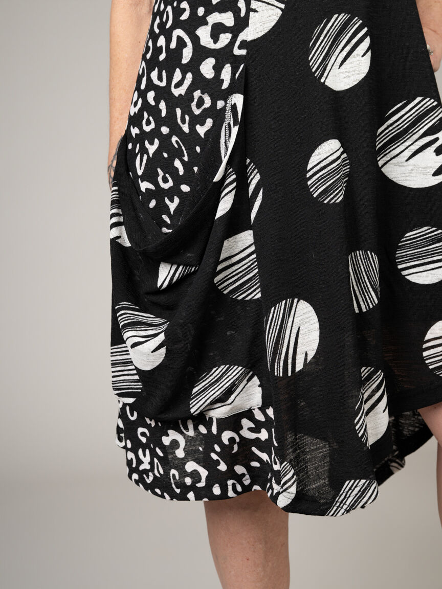 Asymmetrical Hem Sleeveless Dress