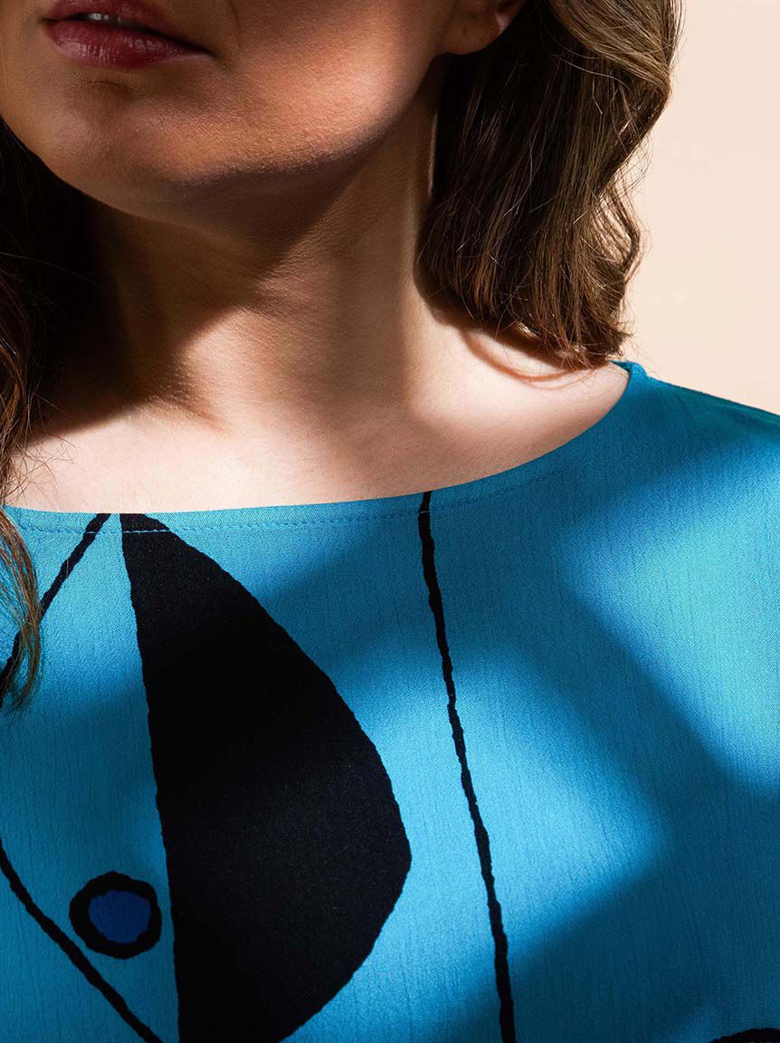 Oversize Fish Print Top Image 5