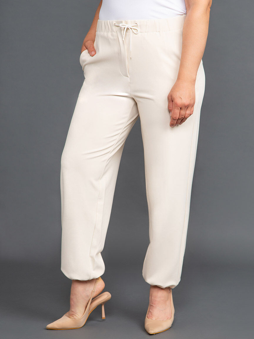 Crepe Knit Jogger Image 3