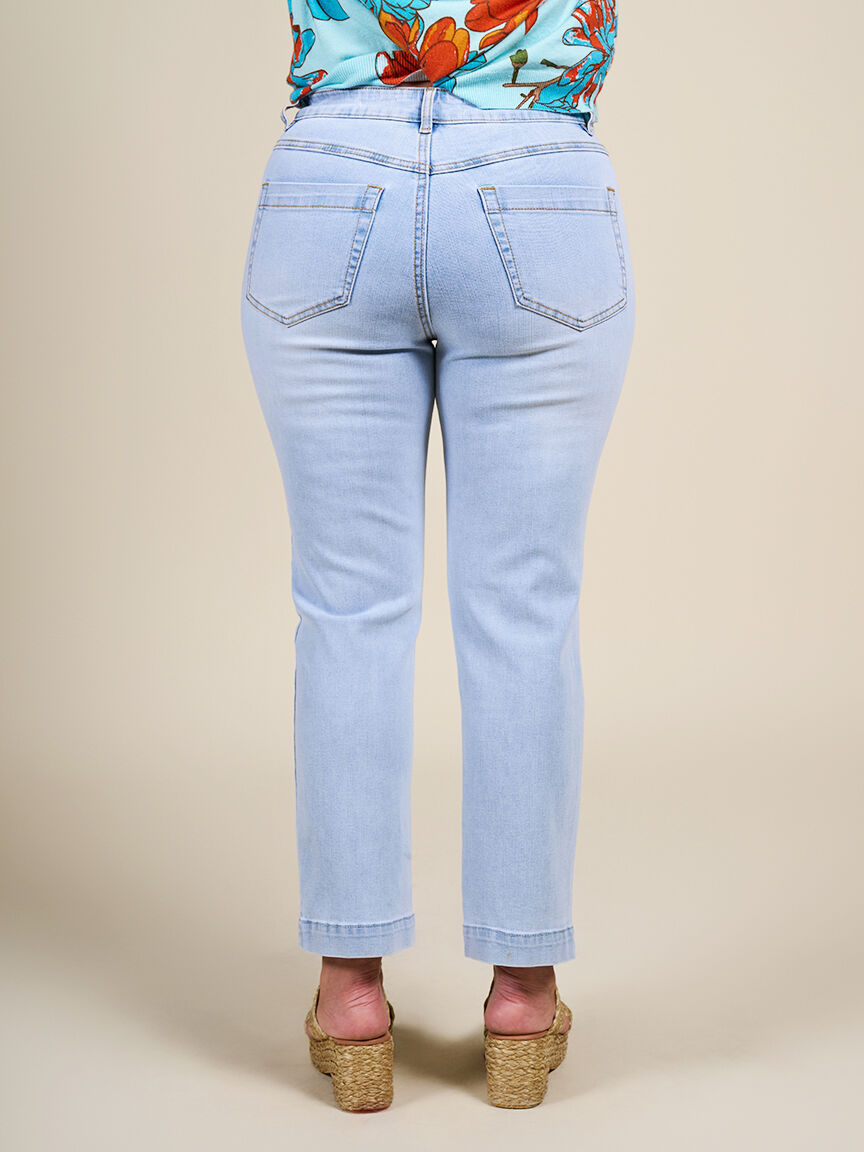 Audrey Pull-On  Straight Jeans  Image 2