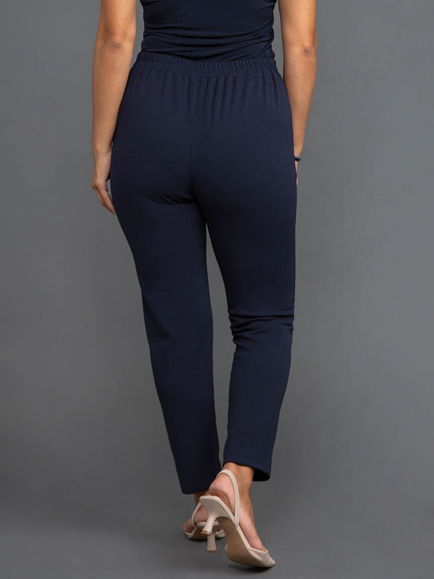 Pull-On Slim Leg Trouser Image 4