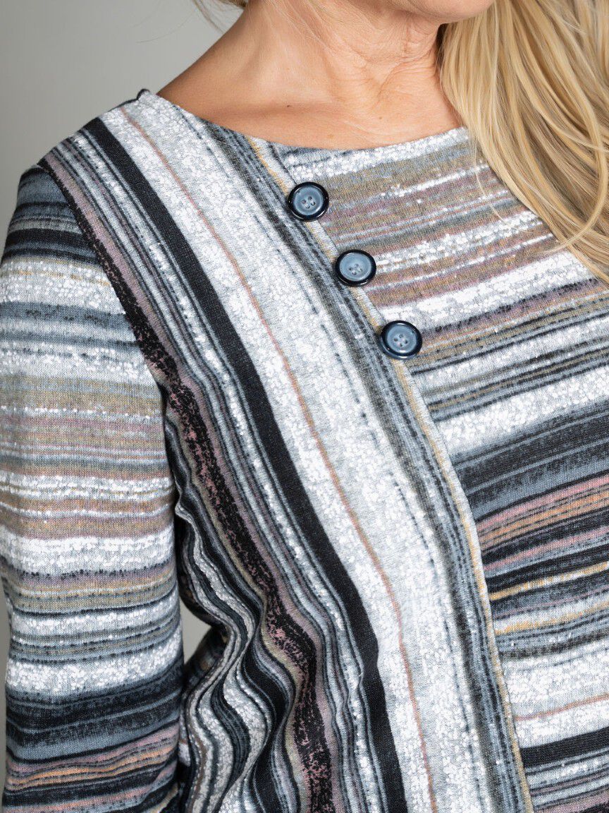 Long Sleeve Abstract Top