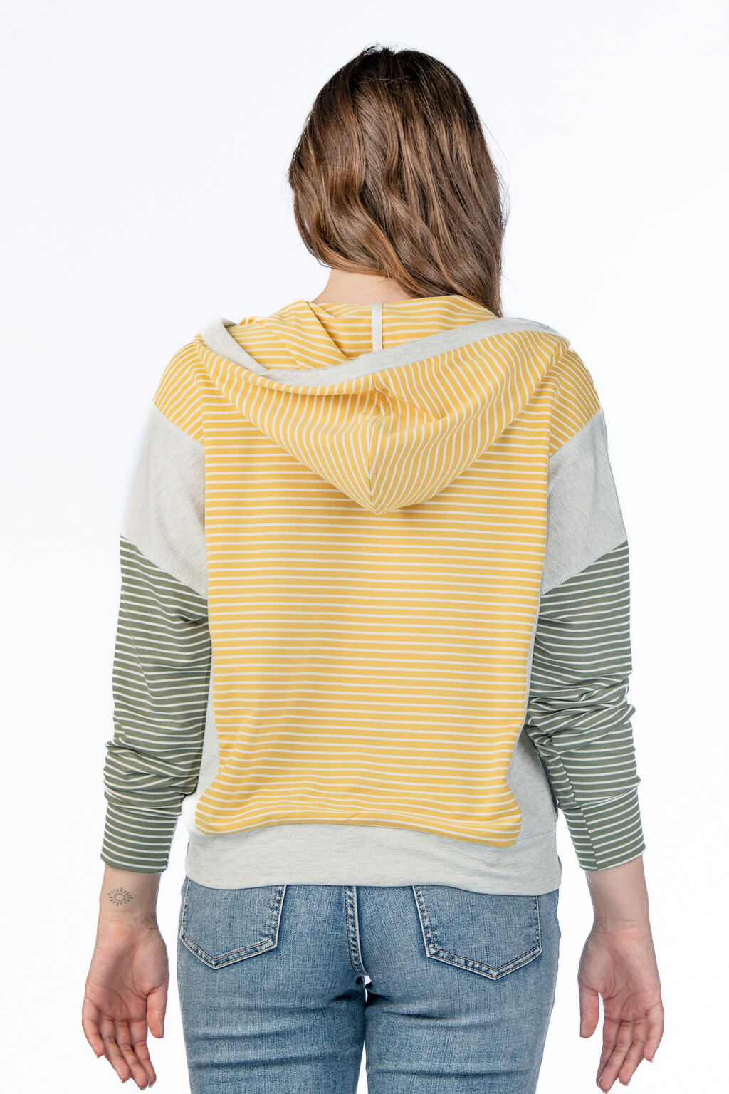 Stripe Hoodie Sweater Image 2