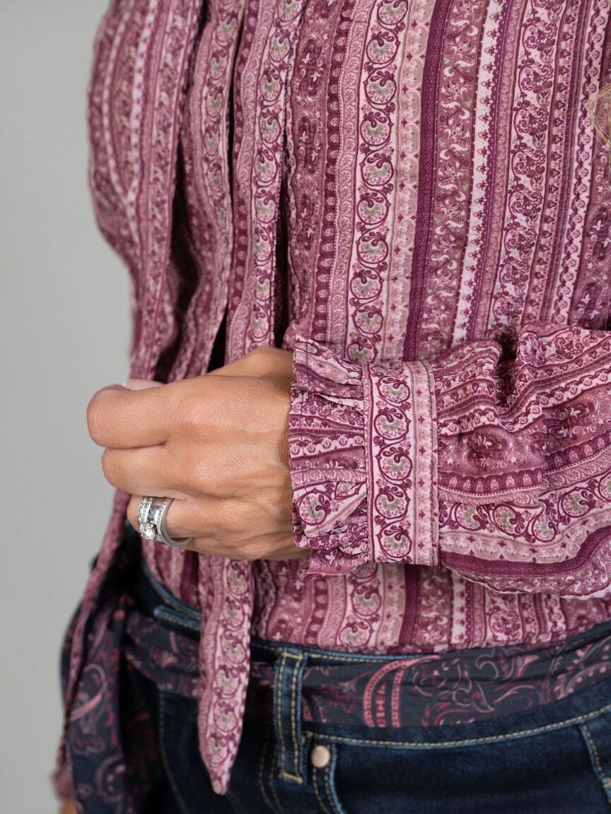 Sandrine Tie Neck Blouse
